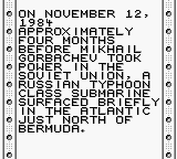 Hunt for Red October screenshot 3 for GameBoy